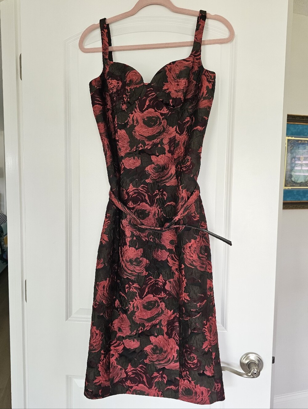 Michael Kors Collection Rose Floral Jacquard Brocade Dress – Italy – Size 6